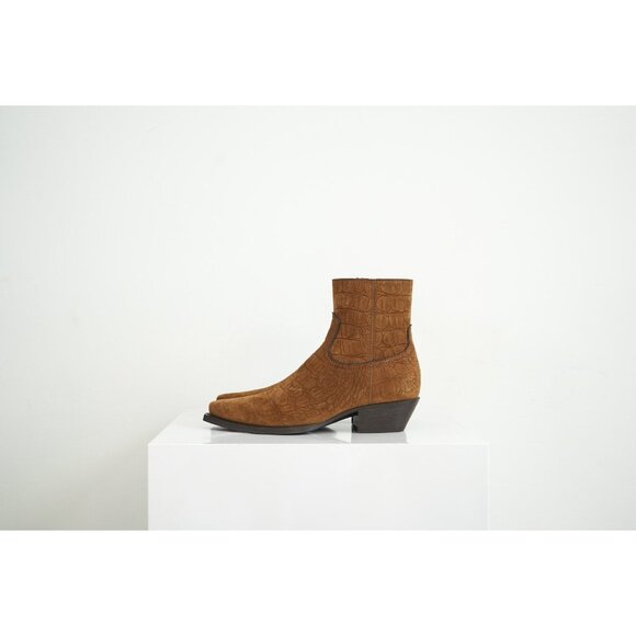 Saint Laurent Shoes - Saint Laurent Brown Western Boots Size 37